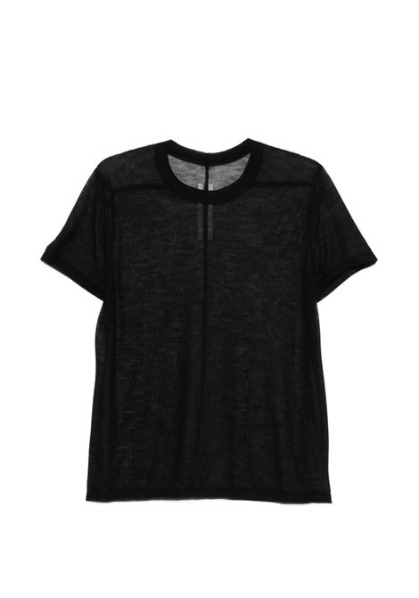 short level t t-shirt man black RICK OWENS | RU01F2265 JWR09